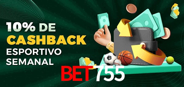10% de bônus de cashback na bet755